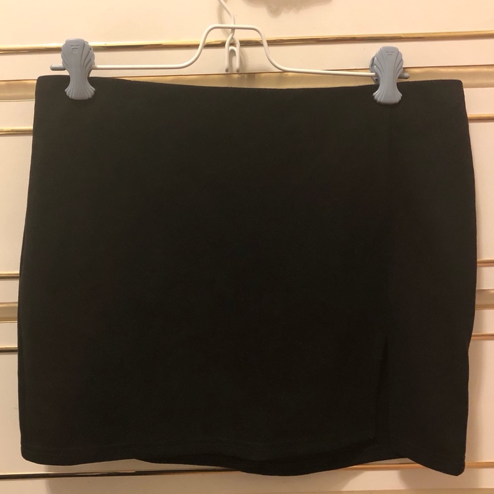 Fashion Nova Side Slit Mini Skirt - Large